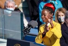 Inaugural Poet Amanda Gorman Radiated From the Stage in Sunny Prada Inaugural Poet Amanda Gorman Radiated From the Stage in Sunny Prada