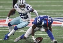 Wayne Gallman’s ass literally saves the New York Giants Wayne Gallman’s ass literally saves the New York Giants