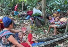 Thousands flee into Thailand following Myanmar air strikes Thousands flee into Thailand following Myanmar air strikes